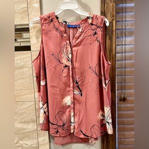 Apt. 9 Sleeveless button down blouse top size XL